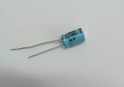 2UF 100V NP KONDANSATÖR (8X12) BİBOLAR