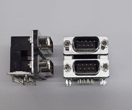 K42-E9P/P-C4NJ  D-Sub Dualport Connectors 9P Stacked Plug/Plug  KYCOM
