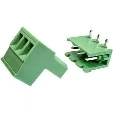 3LÜ  KLEMENS 5.08mm TAKIM DİŞİ-ERKEK PCB TİP 90 DERECE