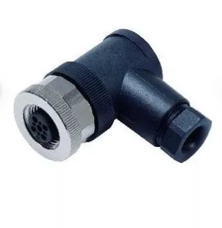 RK02-2-5 M12 90 DERECE 5 PİNLİ DİŞİ KONNEKTÖR