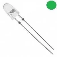 5MM YEŞİL LED ŞEFFAF 