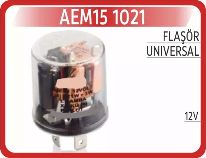 12V FLAŞÖR ÜNÜVERSAL AEM15-1021