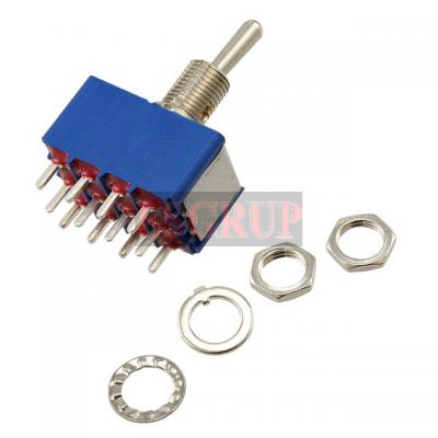 APEM 5266  Toggle Switches 4PDT 6A 125V 10.5mm  ON-OF