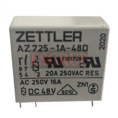 AZ725-1A-6D  RÖLE 16A  ZETTLER