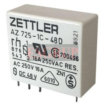 AZ725-1CE-6D RÖLE 6VDC 16A ZETTLER 