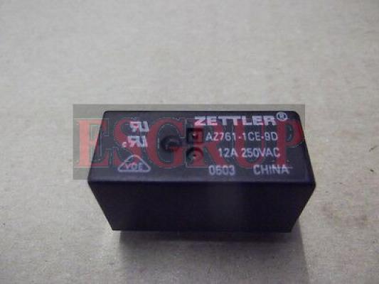 AZ761-1CE-9D  RÖLE 9VDC 12A  ZETTLER