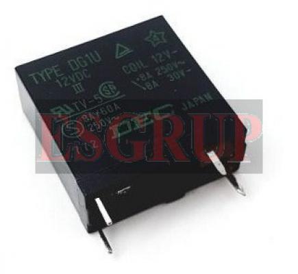 DG1U-12VDC  RÖLE 12V DC 8A 250VAC  TV-5  DEC
