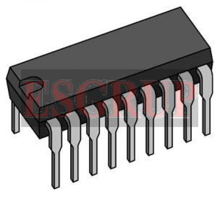 MCM2114P20  Static RAM, 1Kx4, 18 Pin, Plastic, DIP