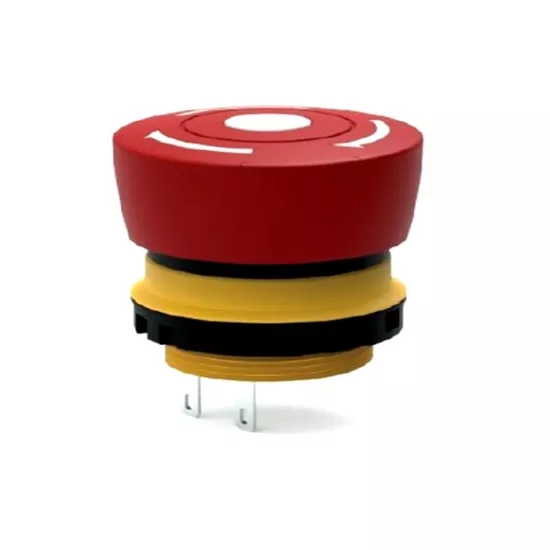 ACİL STOP 22mm Acil Stop Butonu Terminal bağlantı 5A. 250V AC/DC IP65 E22-8111 1NO-1NC