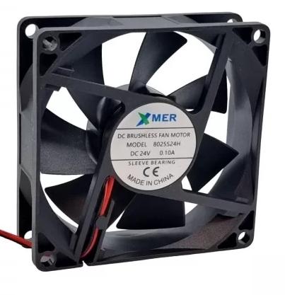 8025S24H 80X80X25 DC 24V 0,10A 2P FAN XMER