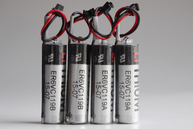 ER6VC119A 3.6V AA Lityum Pil KABLOLU TOSHİBA  3.6-Volts 2600mAh (2.60Ah) Lithium PLC Programmable Logic Controller Battery