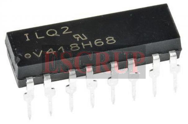 ILQ2  Optocoupler DC-IN 4-CH Transistor DC-OUT 16-Pin PDIP