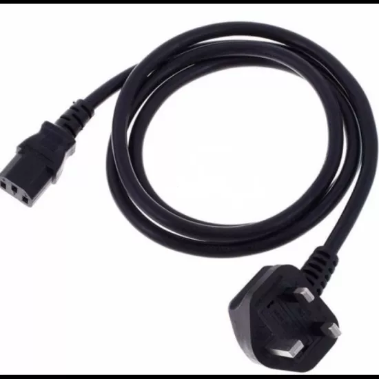 Ingiliz UK Power Kablo 3pin Dişi Siyah 1.5metre