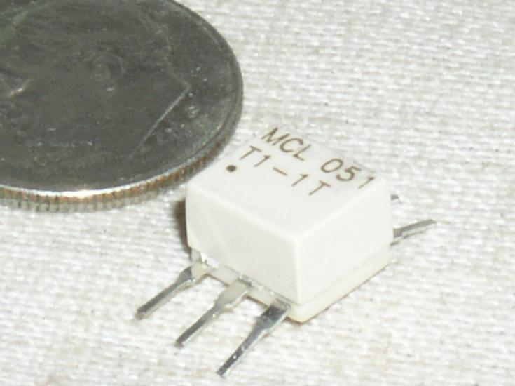 MCL 051 T1-1T  MINI CIRCUITS SMT SMD RF TRANSFORMER BALUN 6 PIN 50 OHM 0.08-200Mhz