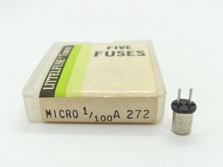 1/32A 272 MICRO 125V AC/DC  Littelfuse 272 FIVE FUSES