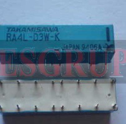 RA4L-D3W-K   RÖLE 3V DC 4 KONTAK  TAKAMISAWA
