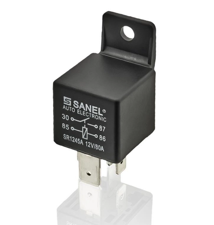 12V 80A (SAN-SR-1245) 4 PİN GÜÇ RÖLESİ SANEL