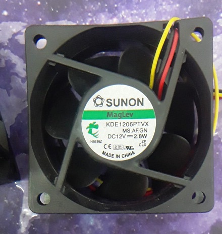 KDE1206PTVX FAN 60X60X25 12VDC 2,8W 3UCLU SUNON