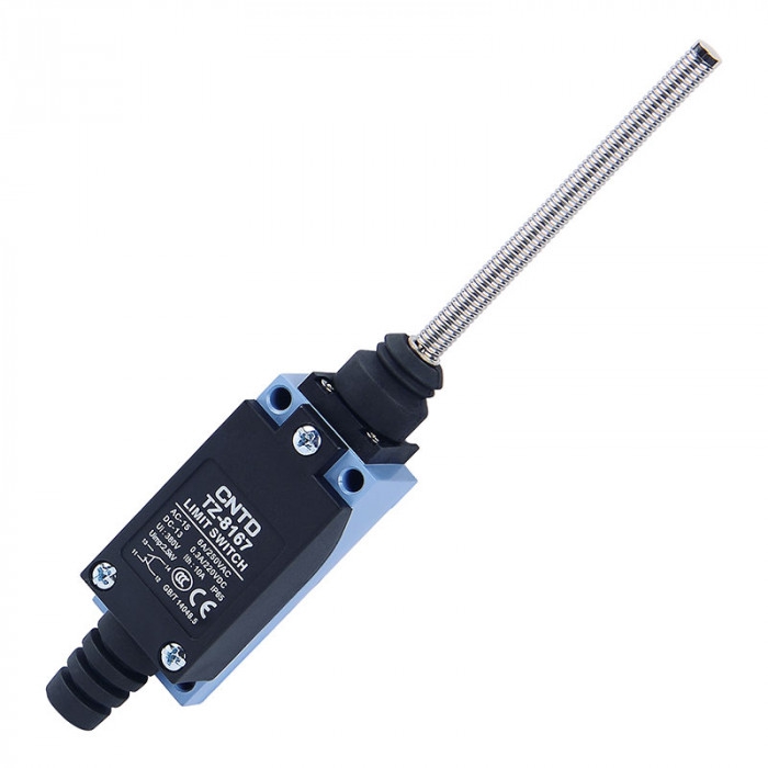 TZ-8167 Spiral Telli  Metal Gövde  Limit Switch IP66  1NO-1NC Kontak  5A 250V  IP66