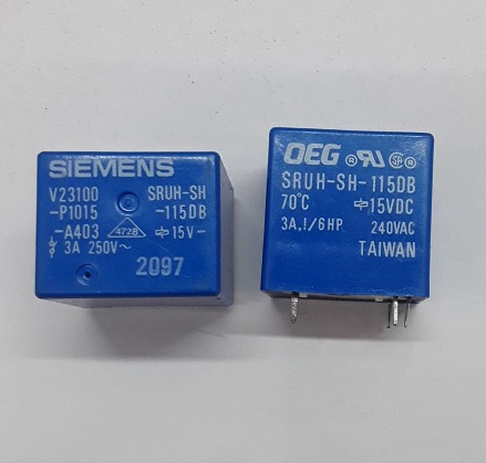 V23100-P1015-A403 - SRUH-SH-115DB 15V MSOPT RÖLE 3A 250VAC SIEMENS