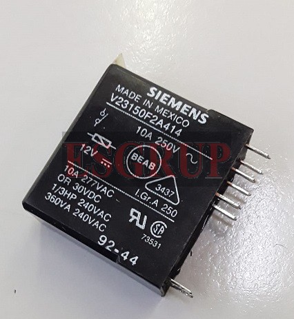 V23150F2A414  RÖLE 12VDC 10A ÇİFT KONTAK SIEMENS
